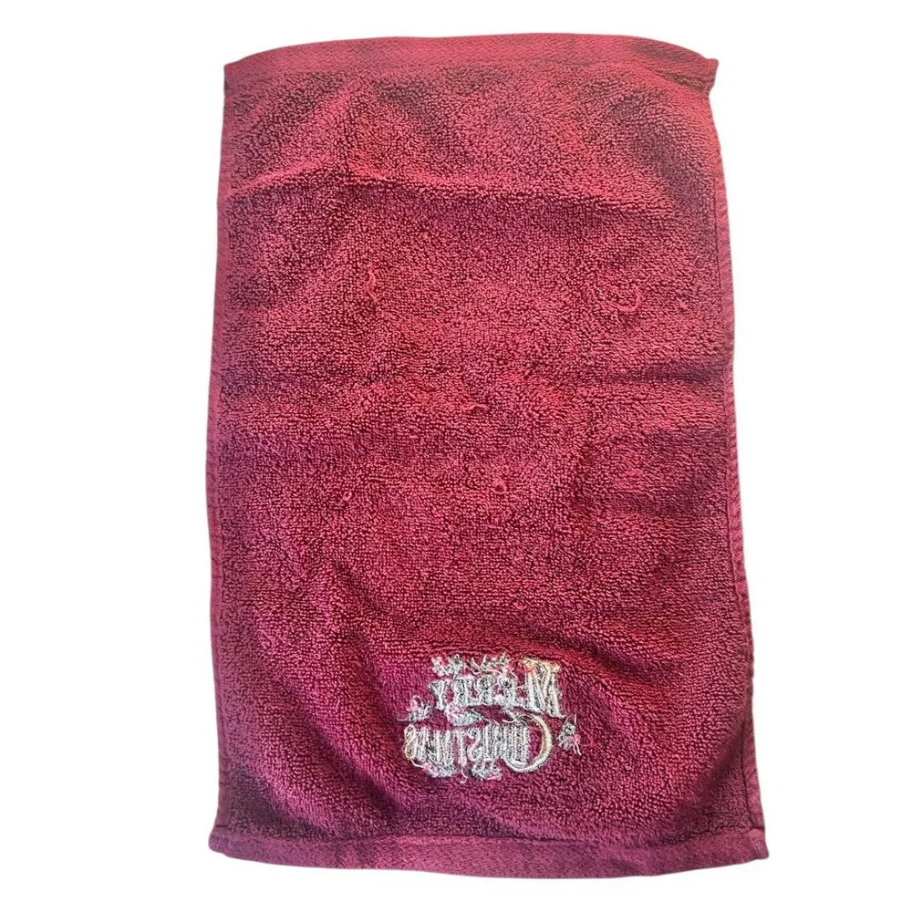 Set Of 3 Merry Christmas Hand Towels 11